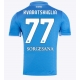 SSC Napoli Khvicha Kvaratskhelia #77 Replike Domaci Dres 2024-25 Kratak Rukav